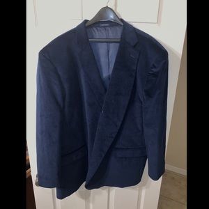 Stafford Navy Corduroy Sport Coat 58R